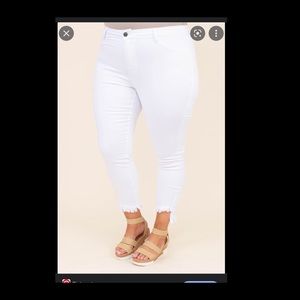 Chic Soul white skinny jeans